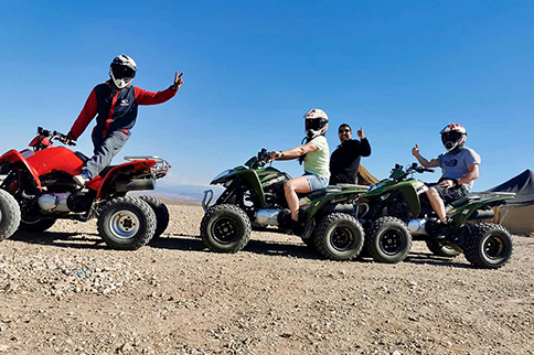 Quad biking, Agafay Desert near Marrakech