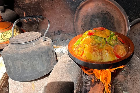 Tagine in traditional Amzigh (Berber) house