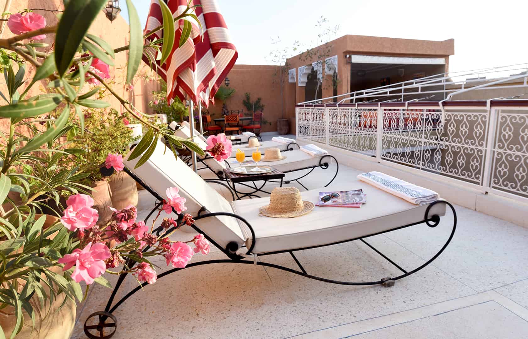 The sun terrace, Riad Shaden Marrakech