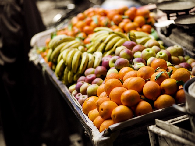 Fruit barrow in the souk